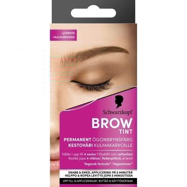 Schwarzkopf Brow Tint Light Brown | Smink - Ögonbryn - Ögonbrynsfärgning & ögonfransfärgning | Apoteka