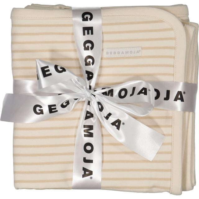 Geggamoja Babyfilt Bambu Classic Vit/Beige One Size | Baby, barn & förälder - Babyfiltar | Apoteka