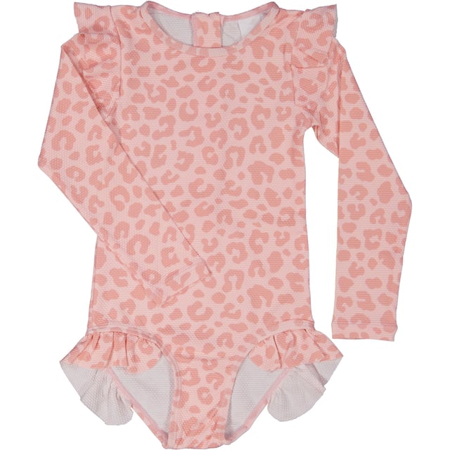 Geggamoja UV Swim suit L.S Pink Leo Stl 110/116 | Baby, barn & förälder - Solskydd för barn - UV-kläder för barn - UV-dräkt | Apoteka