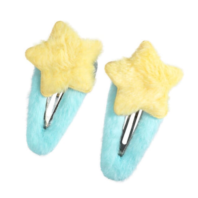 MILI Cosmetics Hair Pin Star Yellow 2 st