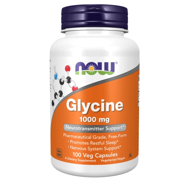 NOW Glycine 1000mg 100 kapslar | Vitaminer & kosttillskott - Aminosyror | Apoteka