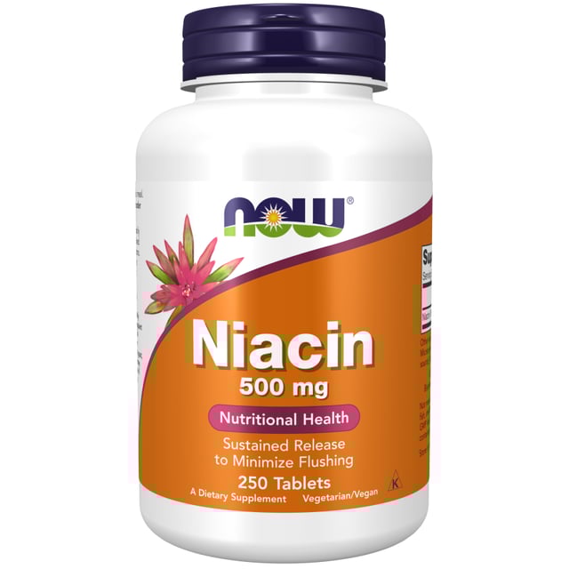 NOW Niacin 500mg 250 tabletter | Vitaminer & kosttillskott - Vitaminer & mineraler - B-vitaminer - Vitamin B3 Niacin | Apoteka