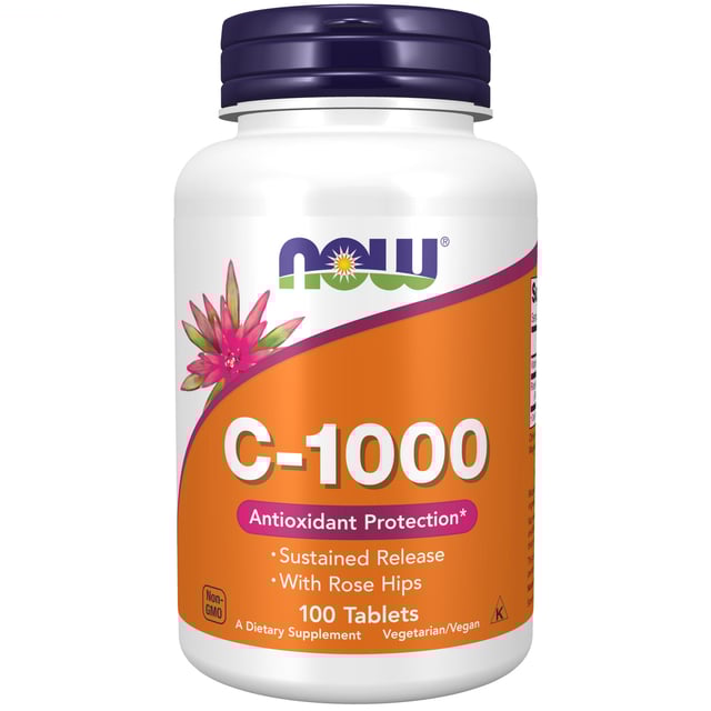 NOW VITAMIN C-1000 Sustained Release 100 tabletter | Vitaminer & kosttillskott - Vitaminer & mineraler - C-vitamin | Apoteka