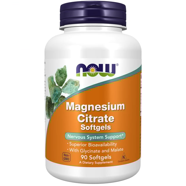 Now Magnesium Citrate 134mg 90 softgels | Vitaminer & kosttillskott - Vitaminer & mineraler - Magnesium | Apoteka
