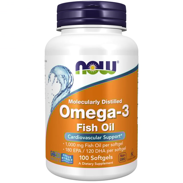 NOW Omega-3 1000mg 100 Mjuka kapslar | Vitaminer & kosttillskott - Kosttillskott för hjärta & kärl,Vitaminer & kosttillskott - Omega-3 & fettsyror | Apoteka