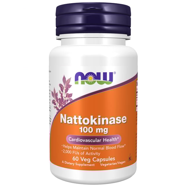NOW Nattokinase 100 mg 60 kapslar | Vitaminer & kosttillskott - Kosttillskott för hjärta & kärl | Apoteka