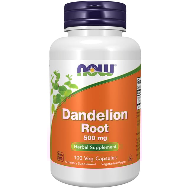 NOW Dandelion Root 500mg 100 kapslar | Vitaminer & kosttillskott - Växtbaserade kosttillskott | Apoteka