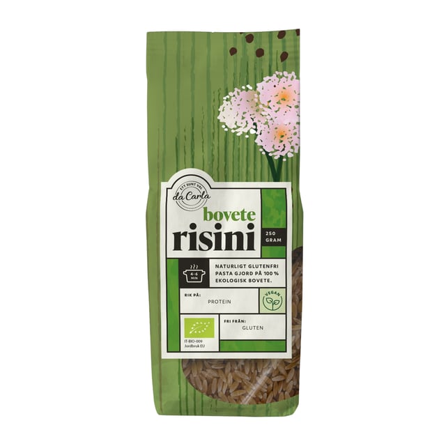 da Carla RISINI 100% Bovete 250 g | Mat & dryck - Skafferi - Pasta, ris & nudlar,Mat & dryck - Glutenfritt | Apoteka