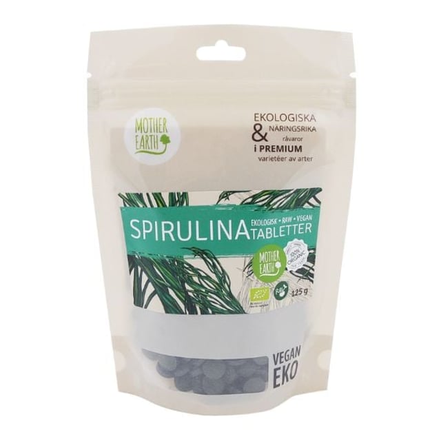 Mother Earth Spirulinatabletter RAW & EKO 125gr | Mat & dryck - Superfood - Spirulina | Apoteka