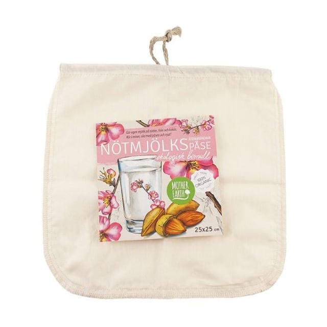 Mother Earth Nötmjölkspåse Ekologisk Bomull 1 st | Mat & dryck - Drycker - Växtbaserad dryck | Apoteka