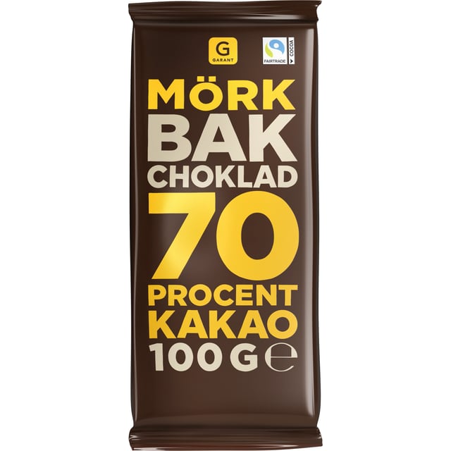 Garant Bakchoklad 70% | Mat & dryck - Skafferi - Kryddor & smaksättning - Kakao,Mat & dryck - Snacks & godis - Choklad | Apoteka