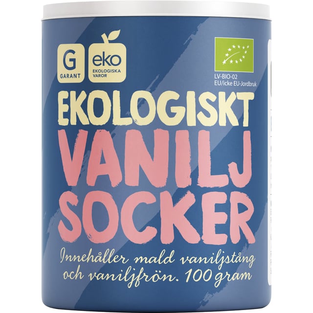 Garant Ekologiskt Vaniljsocker 100 g | Mat & dryck - Skafferi - Kryddor & smaksättning - Kryddor | Apoteka