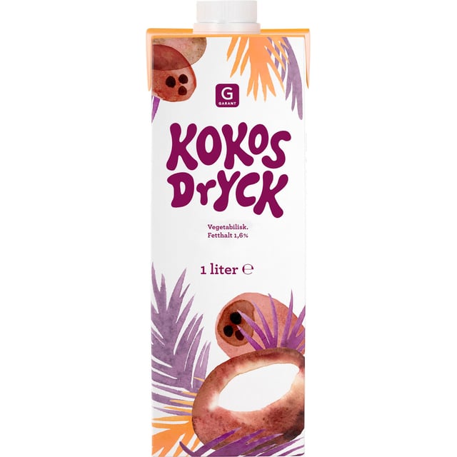 Garant Kokosdryck 1 liter | Mat & dryck - Drycker - Växtbaserad dryck | Apoteka