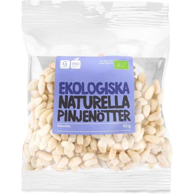 Garant Pinjenötskärnor Organiska 40 g | Mat & dryck - Snacks & godis - Naturgodis,Mat & dryck - Skafferi - Torkad frukt, nötter & frön | Apoteka