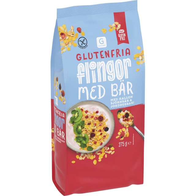 Garant Glutenfria Flingor Med Bär 275 g | Mat & dryck - Skafferi - Gröt, flingor & müsli,Mat & dryck - Glutenfritt | Apoteka