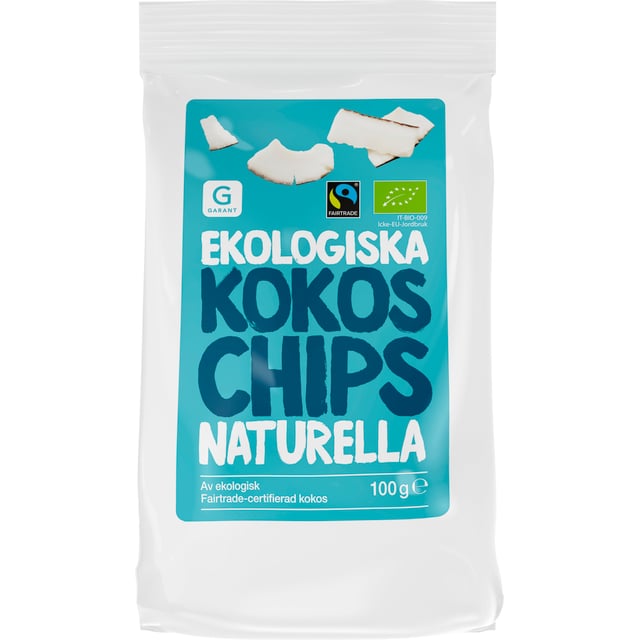 Garant Kokoschips Naturella EKO 100g | Mat & dryck - Snacks & godis - Chips & popcorn,Mat & dryck - Snacks & godis - Naturgodis | Apoteka