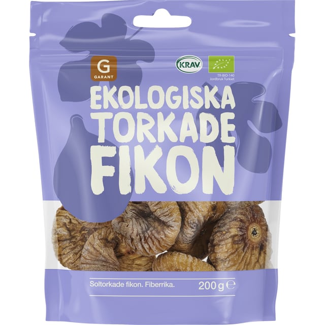 Garant Ekologiska Fikon 200 g | Mat & dryck - Snacks & godis - Naturgodis,Mat & dryck - Skafferi - Torkad frukt, nötter & frön | Apoteka