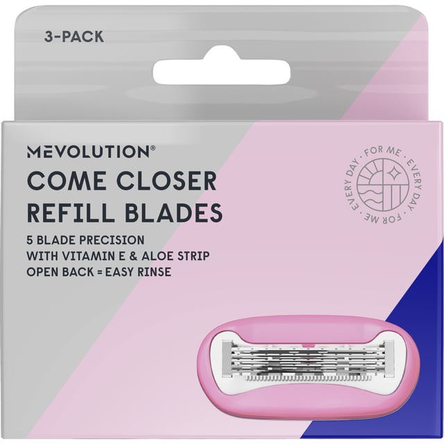 Mevolution Come Closer Rakbladsrefill Kvinna 3-pack | Hudvård - Rakning & hårborttagning - Rakblad | Apoteka