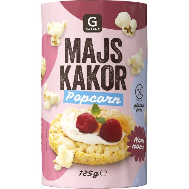 Garant Majskakor Popcorn 125 g | Mat & dryck - Skafferi - Kakor & kex,Mat & dryck - Glutenfritt | Apoteka