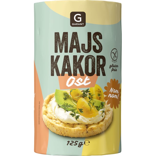 Garant Majskakor Ost 125 g | Mat & dryck - Skafferi - Kakor & kex | Apoteka