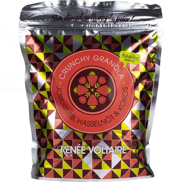 Renée Voltaire Crunchy Granola Jordgubb Hasselnöt & Kokos 450 g | Mat & dryck - Skafferi - Gröt, flingor & müsli | Apoteka