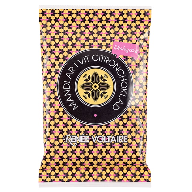 Renée Voltaire Mandlar i Vit Citronchoklad 45g EKO | Mat & dryck - Snacks & godis - Choklad,Mat & dryck - Skafferi - Torkad frukt, nötter & frön | Apoteka