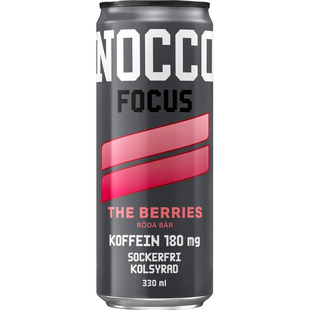 NOCCO Focus The Berries Röda Bär 33 cl | Mat & dryck - Drycker - Energidryck,Träning - Energigivande - Energidryck | Apoteka