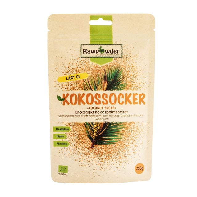 Rawpowder Kokossocker 250 g | Mat & dryck - Skafferi - Sötning - Sötningsmedel | Apoteka