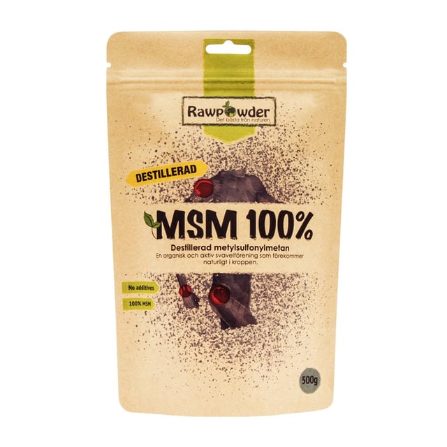 Rawpowder MSM 100% Destillerad 500 g | Mat & dryck - Superfood - Smoothiepulver,Mat & dryck - Skafferi - Torkad frukt, nötter & frön | Apoteka