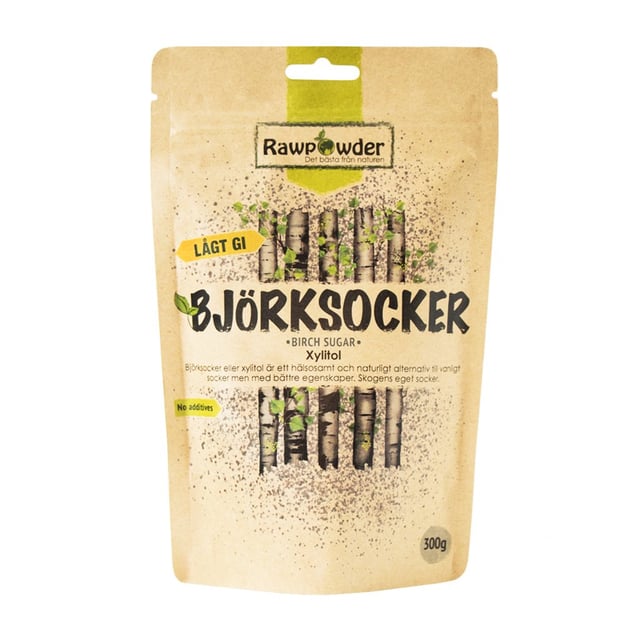 Rawpowder Björksocker 300 g | Mat & dryck - Skafferi - Sötning - Sötningsmedel | Apoteka