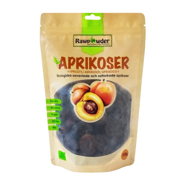 Rawpowder Soltorkade Aprikoser 300g EKO | Mat & dryck - Superfood - Smoothiepulver | Apoteka