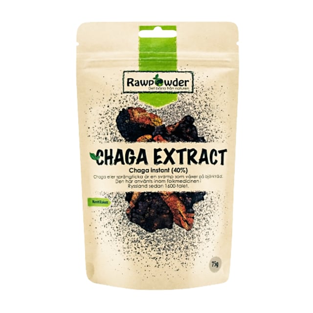 Rawpowder Chagapulver Instant 75 g | Mat & dryck - Superfood - Chaga | Apoteka