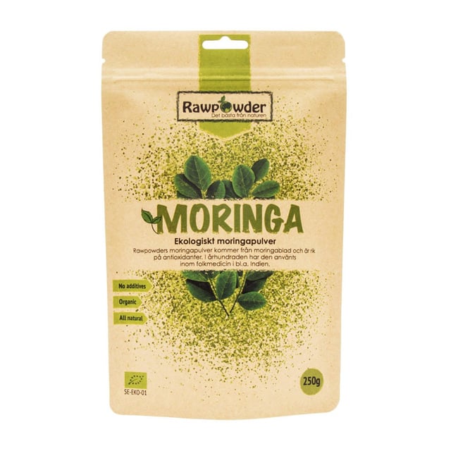 Rawpowder Moringa Pulver 250 g | Mat & dryck - Superfood - Smoothiepulver,Mat & dryck - Skafferi - Torkad frukt, nötter & frön | Apoteka