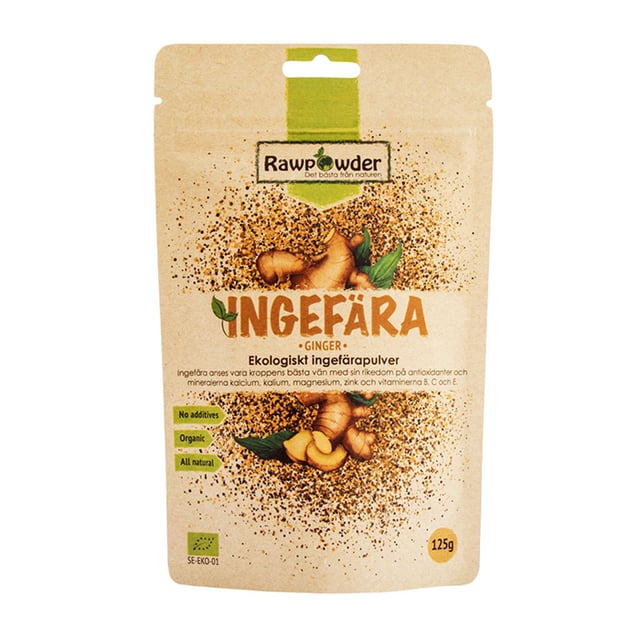 Rawpowder Ingefärapulver 125 g EKO | Mat & dryck - Skafferi - Kryddor & smaksättning - Kryddor | Apoteka