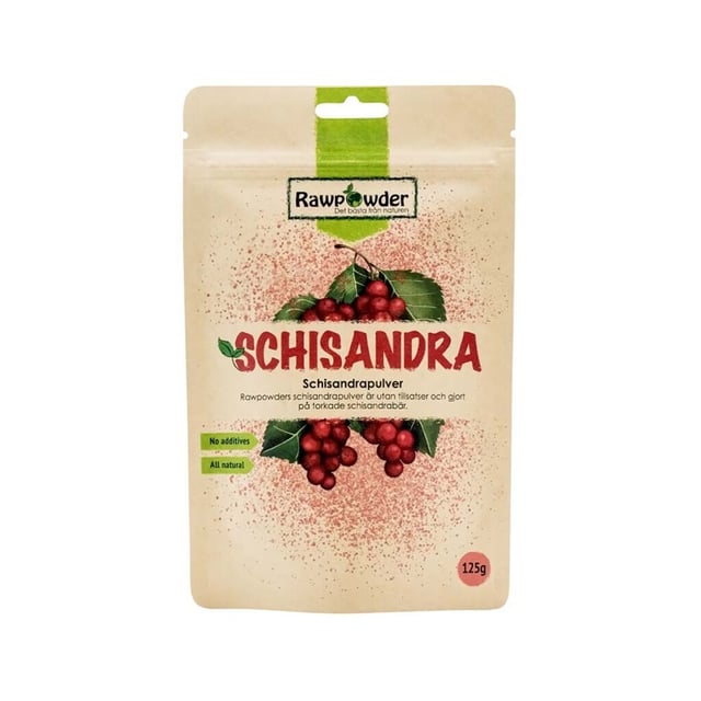 Rawpowder Schisandra Pulver 125g | Mat & dryck - Superfood - Smoothiepulver,Mat & dryck - Skafferi - Torkad frukt, nötter & frön | Apoteka