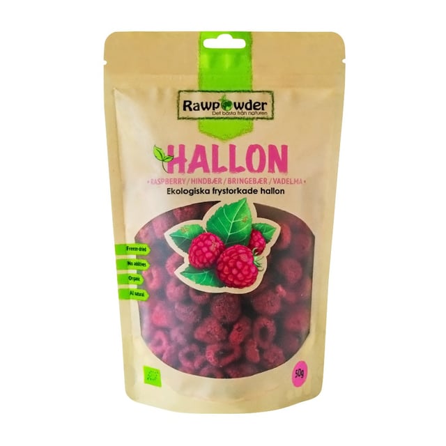 Rawpowder Hallon Hela Frystorkade 50 g | Mat & dryck - Skafferi - Torkad frukt, nötter & frön | Apoteka