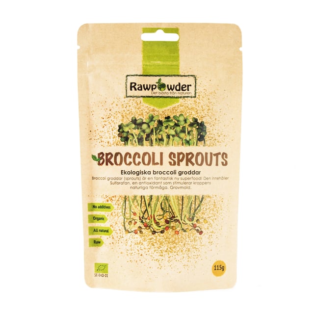 Rawpowder Broccoligroddar 115 g | Mat & dryck - Superfood - Smoothiepulver,Mat & dryck - Skafferi - Torkad frukt, nötter & frön | Apoteka