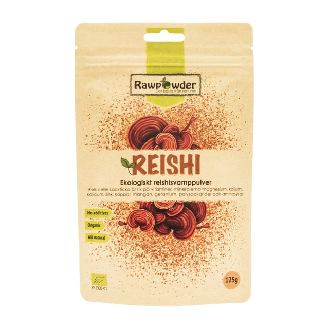 Rawpowder Reishi Pulver 125 g | Mat & dryck - Superfood - Smoothiepulver,Mat & dryck - Skafferi - Torkad frukt, nötter & frön | Apoteka