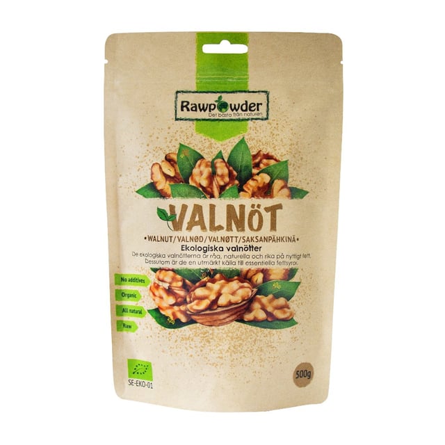Rawpowder Valnöt 500 g | Mat & dryck - Snacks & godis - Naturgodis,Mat & dryck - Skafferi - Torkad frukt, nötter & frön | Apoteka