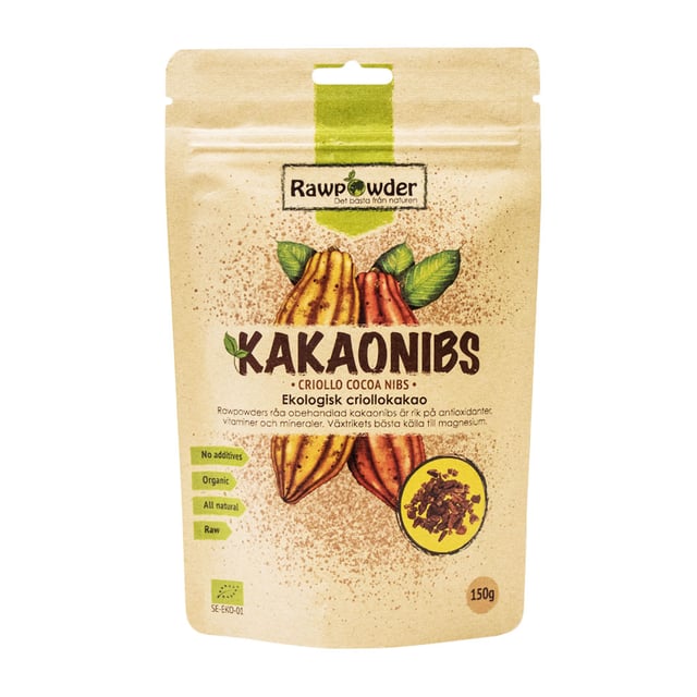 Rawpowder Kakaonibs Criollo 150 g | Mat & dryck - Skafferi - Kryddor & smaksättning - Kakao | Apoteka
