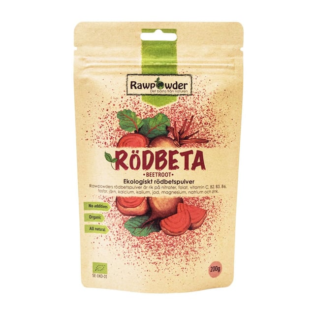 Rawpowder Rödbetspulver 200 g EKO | Mat & dryck - Superfood - Smoothiepulver | Apoteka