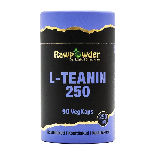 Rawpowder L-Teanin 250 mg 90 kapslar | Vitaminer & kosttillskott - Lugn & ro | Apoteka