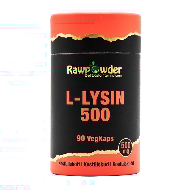 Rawpowder L-Lysin 500 mg 90 kapslar | Vitaminer & kosttillskott - Aminosyror | Apoteka