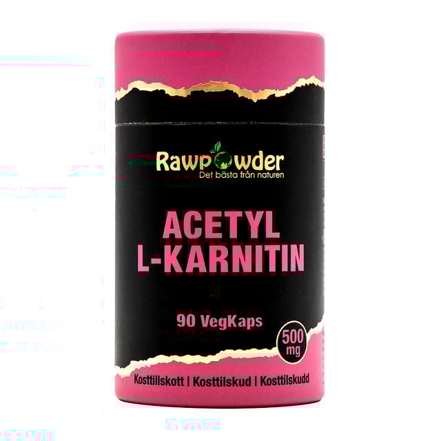 Rawpowder Acetyl L-Karnitin 500 mg 90 kapslar | Vitaminer & kosttillskott - Aminosyror,Vitaminer & kosttillskott - Energi & fokus | Apoteka