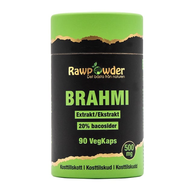 Rawpowder Brahmi Extrakt 500 mg 90 kapslar | Vitaminer & kosttillskott - Växtbaserade kosttillskott | Apoteka