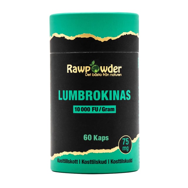 Rawpowder Lumbrokinas 75 mg 60 kapslar | Vitaminer & kosttillskott - Kosttillskott för hjärta & kärl | Apoteka