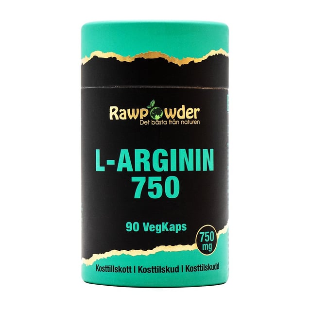 Rawpowder L-Arginin 750 mg 90 kapslar | Vitaminer & kosttillskott - Aminosyror | Apoteka