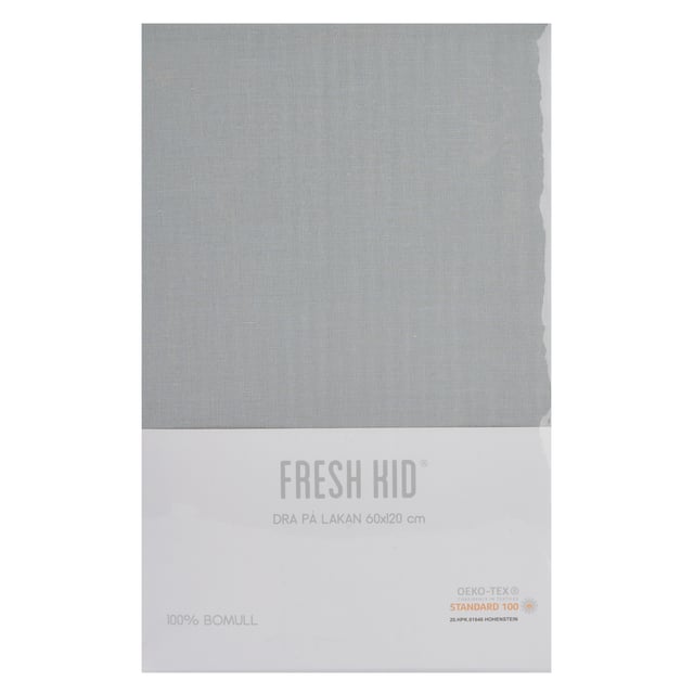 Fresh Kid Lakan för spjälsäng grå 100x150cm | Baby, barn & förälder - Sömn för barn - Bäddset för barn | Apoteka