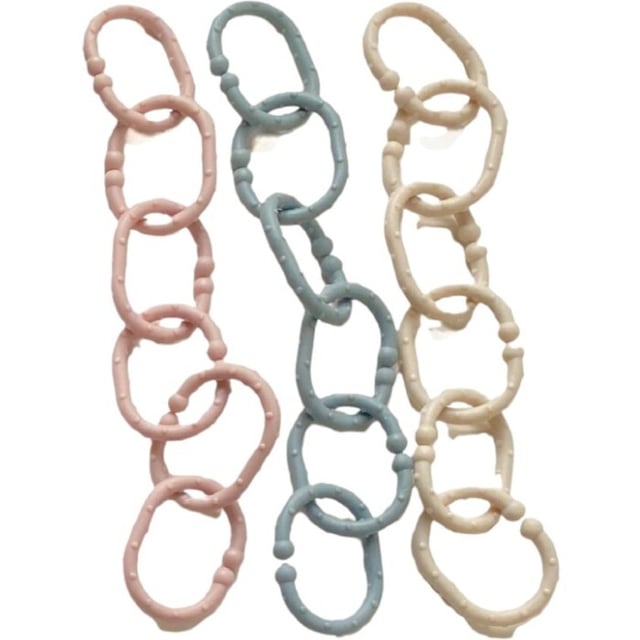 Fresh Kid Barnvagnsringar Beige Grå Rosa 18 pack | Baby, barn & förälder - Barnvagnstillbehör | Apoteka