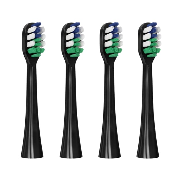 Orta DuPont™ Borsthuvuden Svart - Skonsam & Effektiv Rengöring 4-pack